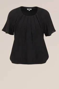 blouse met plooidetail