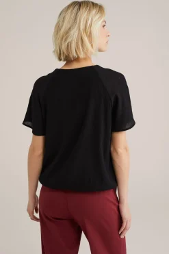 blouse met plooidetail