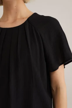 blouse met plooidetail