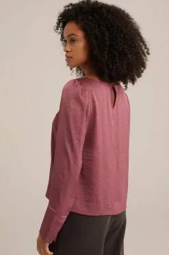 blouse met satijnenlook