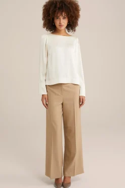 blouse met satijnenlook