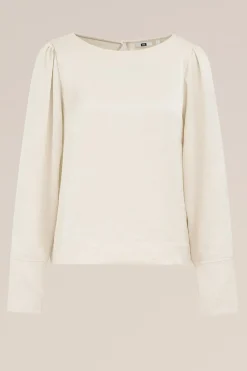 blouse met satijnenlook