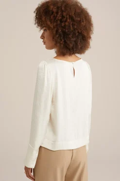 blouse met satijnenlook