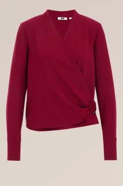 blouse met sluitdetail