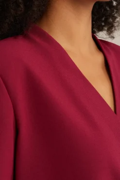 blouse met sluitdetail