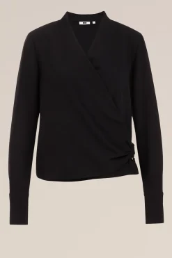 blouse met sluitdetail