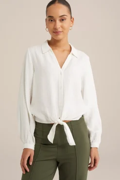 blouse met structuur