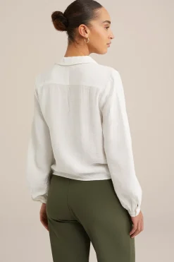 blouse met structuur