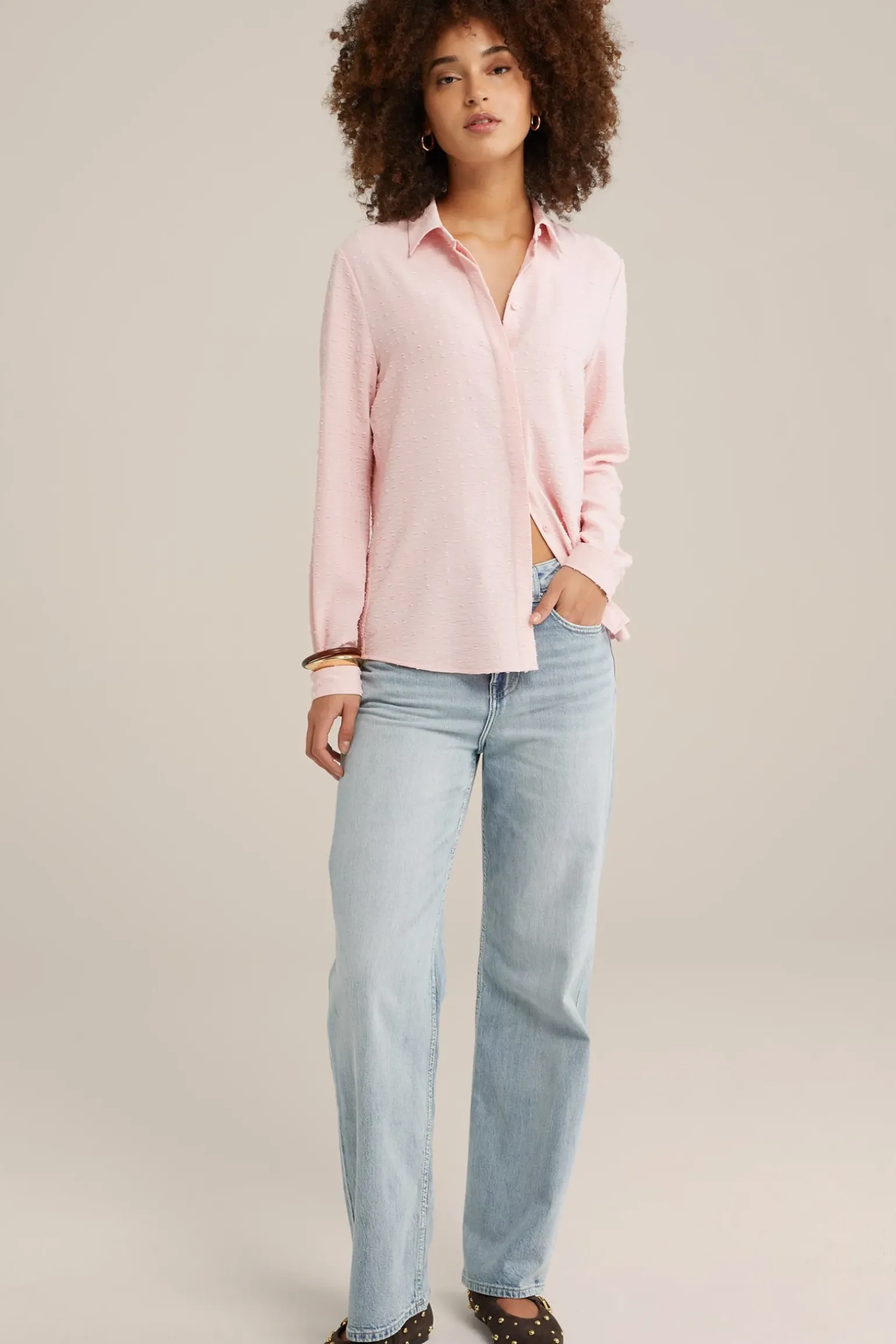 blouse met structuur