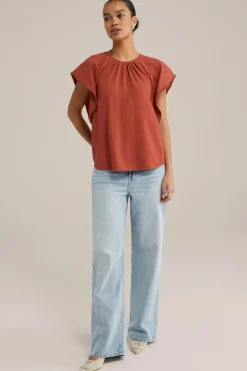 blouse met structuur