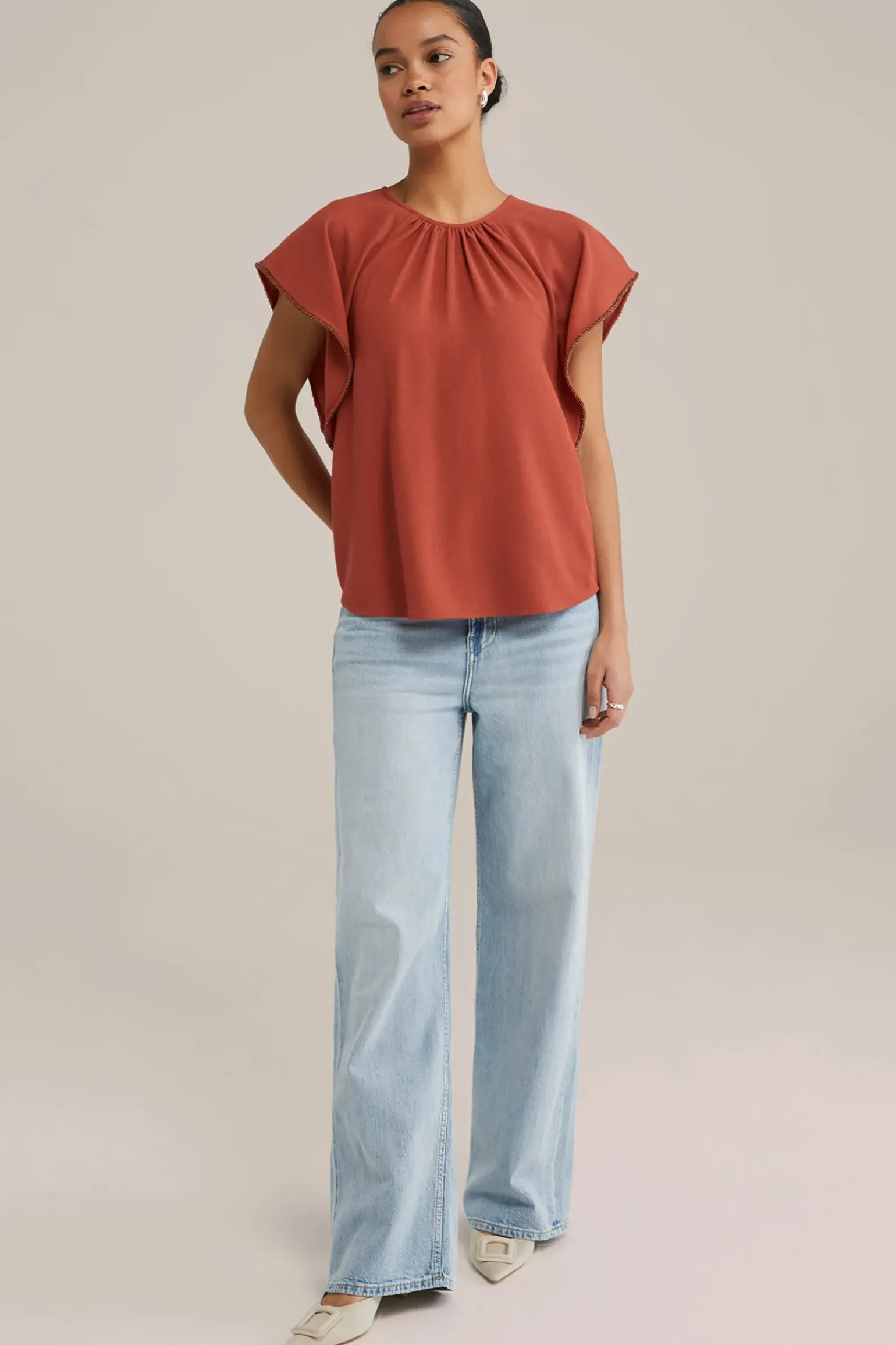 blouse met structuur