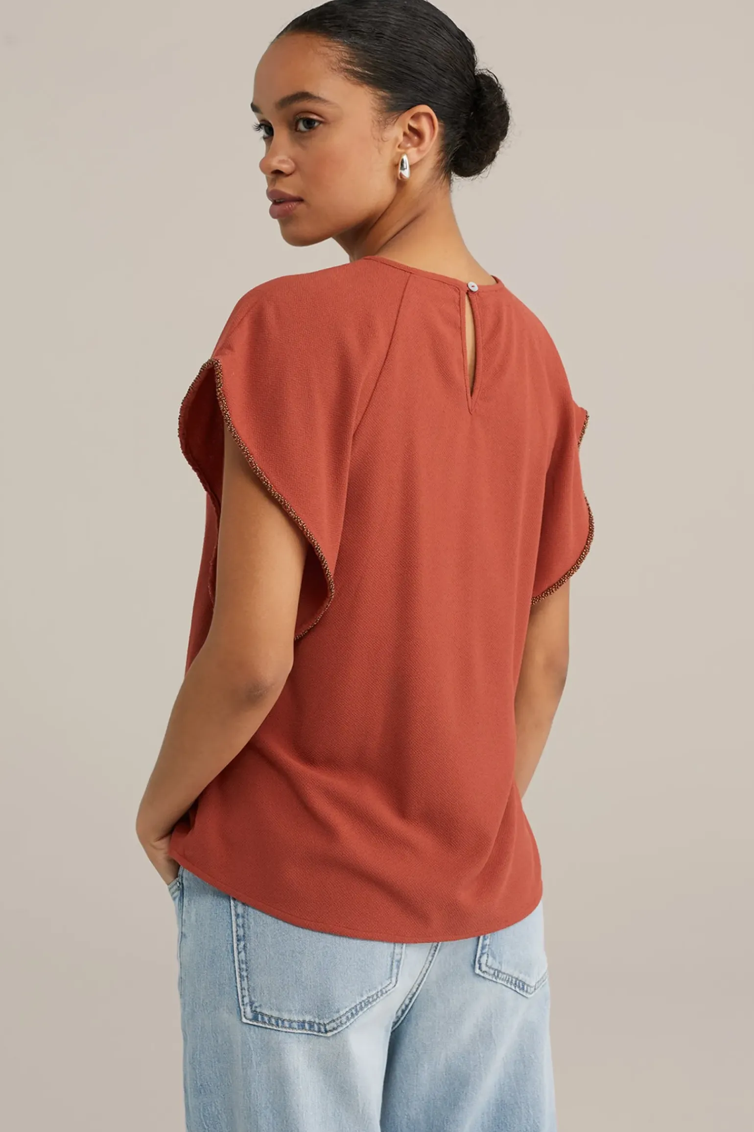 blouse met structuur