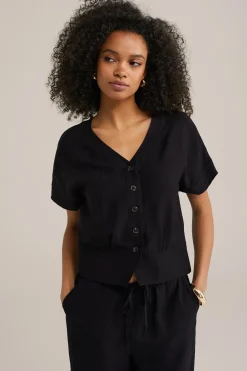 blouse met structuur
