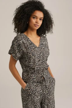 blouse met structuur
