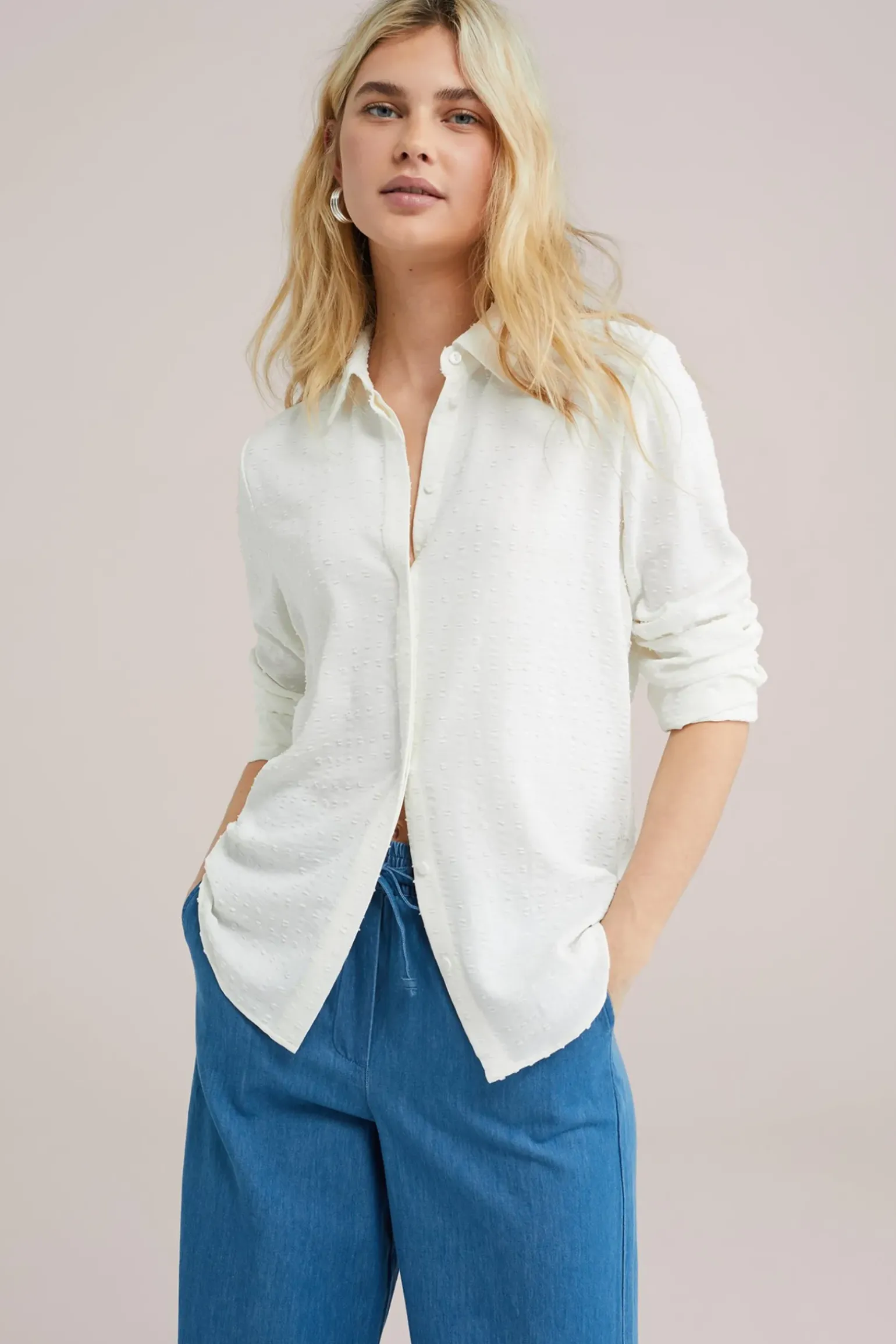 blouse met structuur
