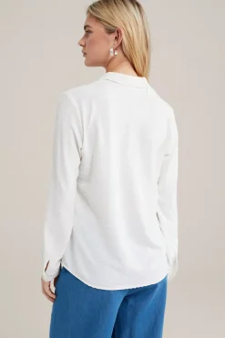 blouse met structuur