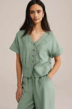 blouse met structuur