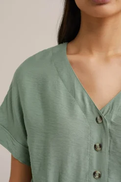 blouse met structuur