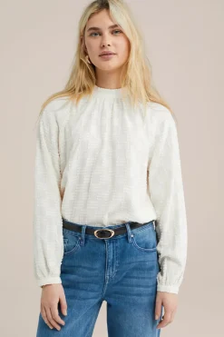 blouse met structuur