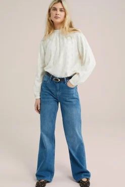 blouse met structuur