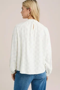 blouse met structuur