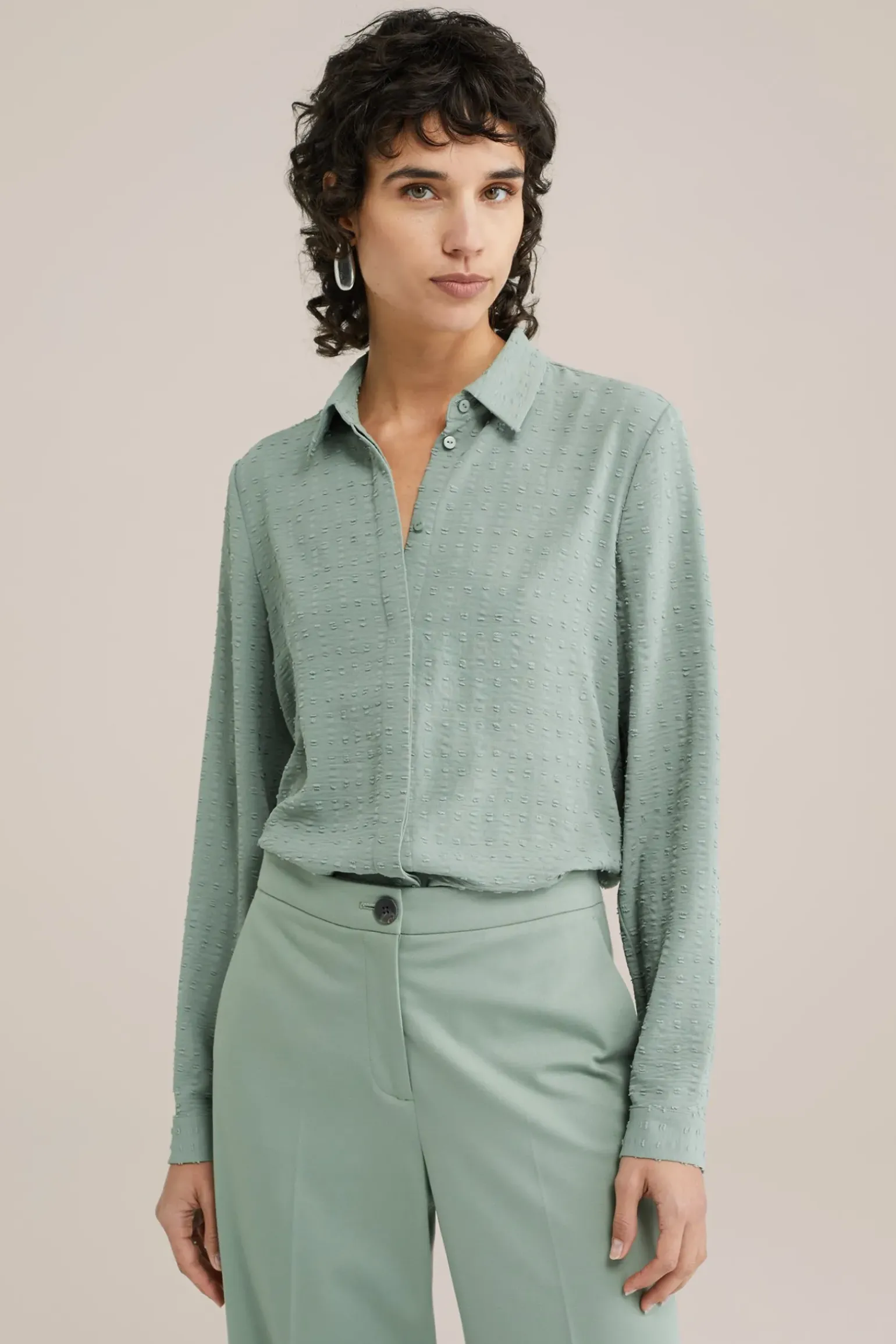 blouse met structuur