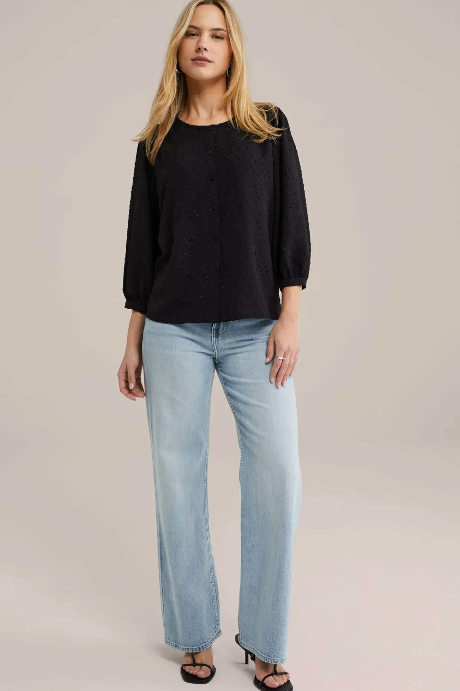 blouse met structuur