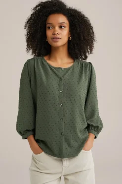 blouse met structuur