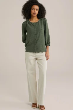 blouse met structuur