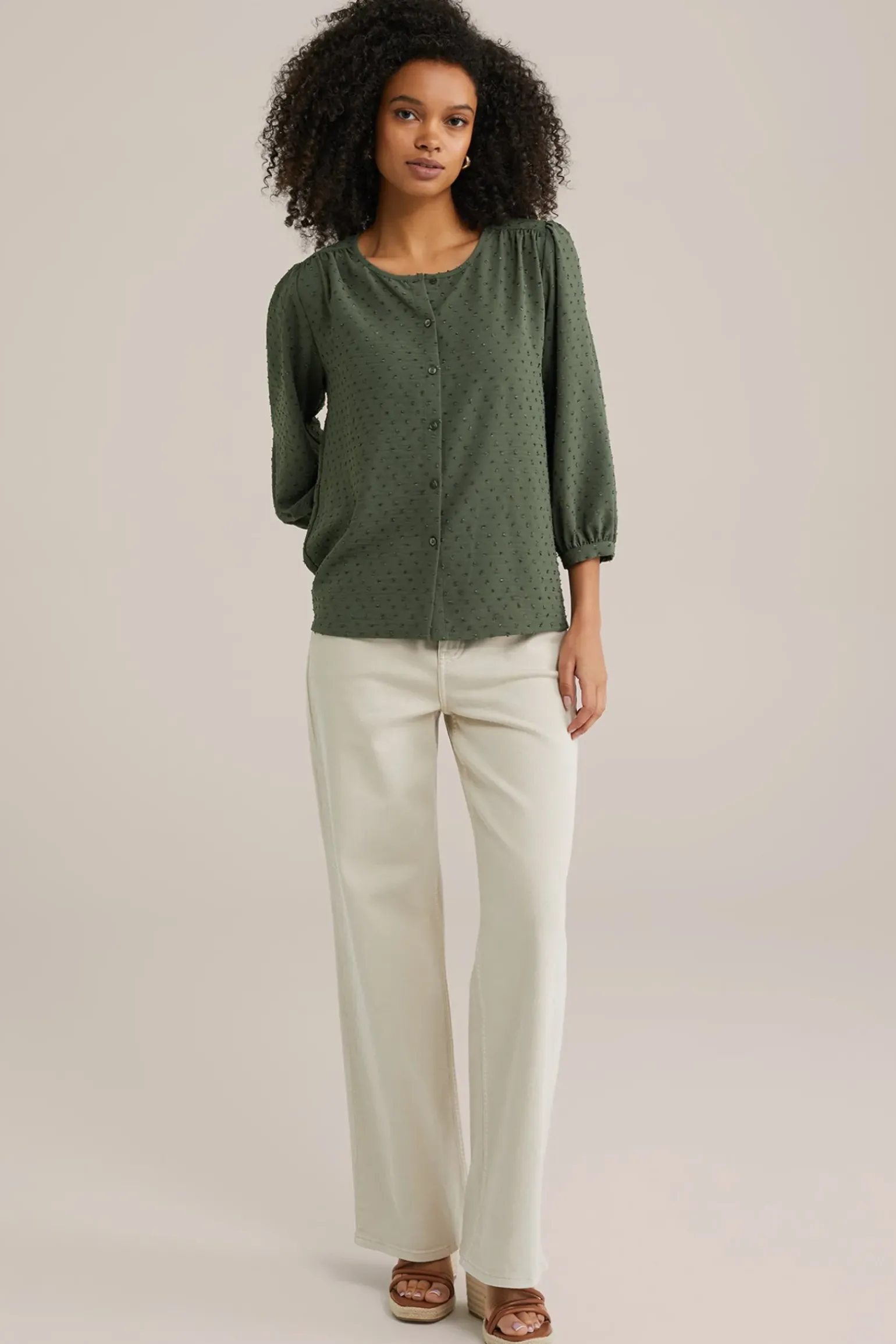 blouse met structuur