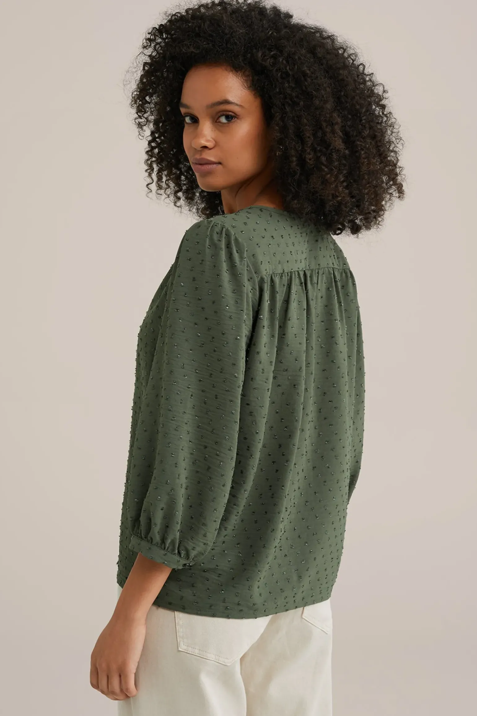 blouse met structuur