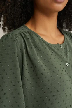 blouse met structuur