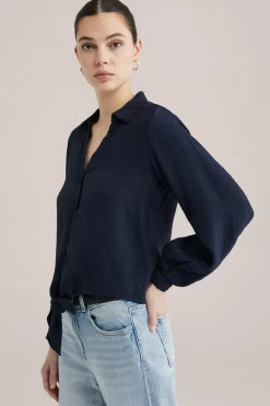 blouse met structuur