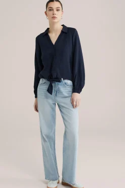 blouse met structuur