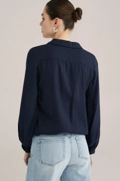 blouse met structuur