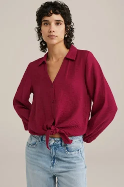 blouse met structuur