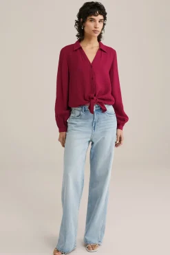 blouse met structuur