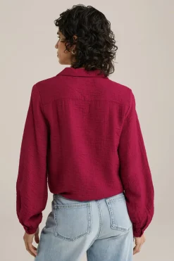 blouse met structuur