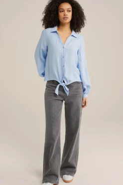 blouse met structuur