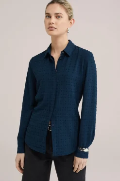 blouse met structuur