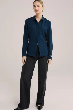 blouse met structuur
