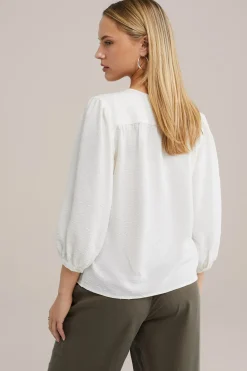 blouse met structuur