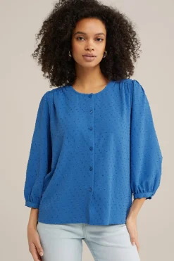 blouse met structuur