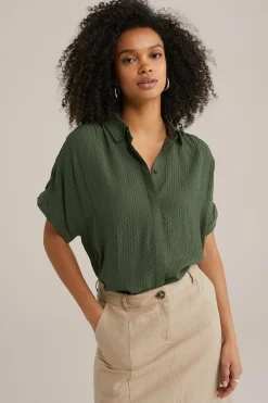 blouse met structuur