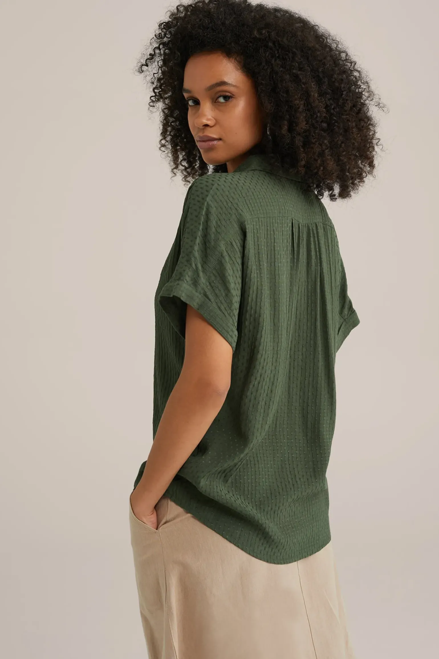 blouse met structuur