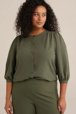 blouse met structuur - Curve