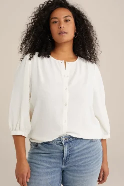 blouse met structuur - Curve