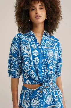 blouse van katoen