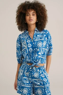 blouse van katoen