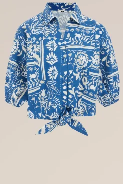 blouse van katoen